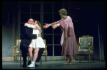 Actors Andrea McArdle as Annie, Sandy Faison as Grace and Reid Shelton as Daddy Warbucks in a scene from the Broadway production of the musical "Annie."