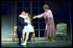 Actors Andrea McArdle as Annie, Sandy Faison as Grace and Reid Shelton as Daddy Warbucks in a scene from the Broadway production of the musical "Annie."
