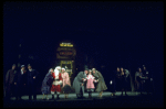Actors Andrea McArdle as Annie, Sandy Faison as Grace and Reid Shelton as Daddy Warbucks in a scene from the Broadway production of the musical "Annie."