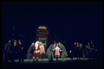 Actors Andrea McArdle as Annie, Sandy Faison as Grace and Reid Shelton as Daddy Warbucks in a scene from the Broadway production of the musical "Annie."
