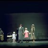 Actors Andrea McArdle as Annie, Sandy Faison as Grace and Reid Shelton as Daddy Warbucks in a scene from the Broadway production of the musical "Annie."