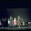 Actors Andrea McArdle as Annie, Sandy Faison as Grace and Reid Shelton as Daddy Warbucks in a scene from the Broadway production of the musical "Annie."
