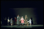 Actors Andrea McArdle as Annie, Sandy Faison as Grace and Reid Shelton as Daddy Warbucks in a scene from the Broadway production of the musical "Annie."