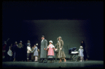 Actors Andrea McArdle as Annie, Sandy Faison as Grace and Reid Shelton as Daddy Warbucks in a scene from the Broadway production of the musical "Annie."
