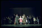 Actors Andrea McArdle as Annie, Sandy Faison as Grace and Reid Shelton as Daddy Warbucks in a scene from the Broadway production of the musical "Annie."
