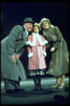 Actors Andrea McArdle as Annie, Sandy Faison as Grace and Reid Shelton as Daddy Warbucks in a scene from the Broadway production of the musical "Annie."