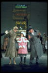 Actors Andrea McArdle as Annie, Sandy Faison as Grace and Reid Shelton as Daddy Warbucks in a scene from the Broadway production of the musical "Annie."