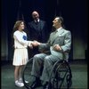 Andrea McArdle as Annie, Reid Shelton as Daddy Warbucks and Raymond Thorne as FDR in a scene from the Broadway production of the musical "Annie."