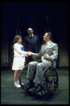 Andrea McArdle as Annie, Reid Shelton as Daddy Warbucks and Raymond Thorne as FDR in a scene from the Broadway production of the musical "Annie."