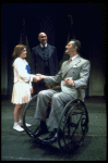 Andrea McArdle as Annie, Reid Shelton as Daddy Warbucks and Raymond Thorne as FDR in a scene from the Broadway production of the musical "Annie."