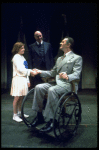 Andrea McArdle as Annie, Reid Shelton as Daddy Warbucks and Raymond Thorne as FDR in a scene from the Broadway production of the musical "Annie."