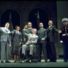 Actor Raymond Thorne as FDR (C) in a scene from the Broadway production of the musical "Annie."
