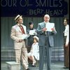 Actors Reid Shelton as Daddy Warbucks (2L) and Andrea McArdle as Annie (3L) in a scene from the Broadway production of the musical "Annie."
