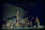 Hooverville-ites in a scene from the Broadway production of the musical "Annie."