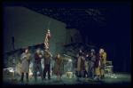 Hooverville-ites in a scene from the Broadway production of the musical "Annie."