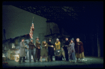Hooverville-ites in a scene from the Broadway production of the musical "Annie."
