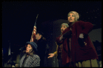 Hooverville-ites in a scene from the Broadway production of the musical "Annie."