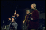 Hooverville-ites in a scene from the Broadway production of the musical "Annie."