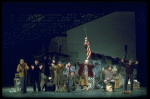 Hooverville-ites in a scene from the Broadway production of the musical "Annie."