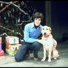 Sandy w. her trainer Bill Berloni on the set of the Broadway production of the musical "Annie."