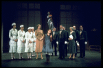 Actresses Sandy Faison as Grace (5L) and Andrea McArdle as Annie (C) in a scene from the Broadway production of the musical "Annie."