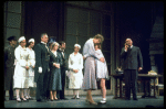 3R-R) Actors Sandy Faison as Grace, Andrea McArdle as Annie and Reid Shelton as Daddy Warbucks in a scene from the Broadway production of the musical "Annie."