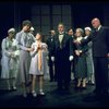 Sandy Faison as Grace (2L), Andrea McArdle as Annie (4L) and Reid Shelton as Daddy Warbucks (R) in a scene from the Broadway production of the musical "Annie."