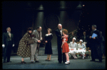 Sandy Faison as Grace, Andrea McArdle as Annie and Reid Shelton as Daddy Warbucks (C) in a scene from the Broadway production of the musical "Annie."