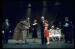Sandy Faison as Grace, Andrea McArdle as Annie and Reid Shelton as Daddy Warbucks (C) in a scene from the Broadway production of the musical "Annie."