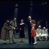 Sandy Faison as Grace, Andrea McArdle as Annie and Reid Shelton as Daddy Warbucks (C) in a scene from the Broadway production of the musical "Annie."