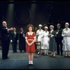 Sandy Faison as Grace (L), Andrea McArdle as Annie (C) and Reid Shelton as Daddy Warbucks (2L) in a scene from the Broadway production of the musical "Annie."