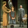 Actors Andrea McArdle as Annie and Reid Shelton as Daddy Warbucks and Sandy Faison as Grace in a scene from the Broadway production of the musical "Annie."