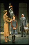 Actors Andrea McArdle as Annie and Reid Shelton as Daddy Warbucks and Sandy Faison as Grace in a scene from the Broadway production of the musical "Annie."