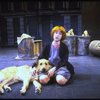 Actress Shelley Bruce as Annie w. Sandy in a scene from the Broadway production of the musical "Annie."