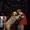 Actress Shelley Bruce as Annie w. Sandy in a scene from the Broadway production of the musical "Annie."