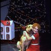 Actress Shelley Bruce as Annie w. Sandy in a scene from the Broadway production of the musical "Annie."