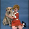 Actress Shelley Bruce as Annie w. Sandy in a scene from the Broadway production of the musical "Annie."