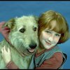 Actress Shelley Bruce as Annie w. Sandy in a scene from the Broadway production of the musical "Annie."