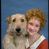 Actress Shelley Bruce as Annie w. Sandy in a scene from the Broadway production of the musical "Annie."