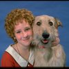Actress Shelley Bruce as Annie w. Sandy in a scene from the Broadway production of the musical "Annie."