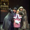 Shelley Bruce as Annie, Reid Shelton as Daddy Warbucks and Sandy Faison as Grace in a scene from the Broadway production of the musical "Annie."