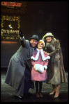 Shelley Bruce as Annie, Reid Shelton as Daddy Warbucks and Sandy Faison as Grace in a scene from the Broadway production of the musical "Annie."