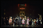 Shelley Bruce as Annie, Reid Shelton as Daddy Warbucks and Sandy Faison as Grace in a scene from the Broadway production of the musical "Annie."