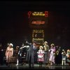 Shelley Bruce as Annie, Reid Shelton as Daddy Warbucks and Sandy Faison as Grace in a scene from the Broadway production of the musical "Annie."