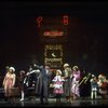 Shelley Bruce as Annie, Reid Shelton as Daddy Warbucks and Sandy Faison as Grace in a scene from the Broadway production of the musical "Annie."