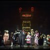 Shelley Bruce as Annie, Reid Shelton as Daddy Warbucks and Sandy Faison as Grace in a scene from the Broadway production of the musical "Annie."