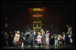 Shelley Bruce as Annie, Reid Shelton as Daddy Warbucks and Sandy Faison as Grace in a scene from the Broadway production of the musical "Annie."