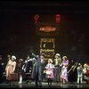 Shelley Bruce as Annie, Reid Shelton as Daddy Warbucks and Sandy Faison as Grace in a scene from the Broadway production of the musical "Annie."