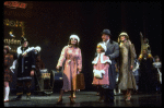 Shelley Bruce as Annie, Reid Shelton as Daddy Warbucks and Sandy Faison as Grace in a scene from the Broadway production of the musical "Annie."