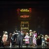 Shelley Bruce as Annie, Reid Shelton as Daddy Warbucks and Sandy Faison as Grace in a scene from the Broadway production of the musical "Annie."